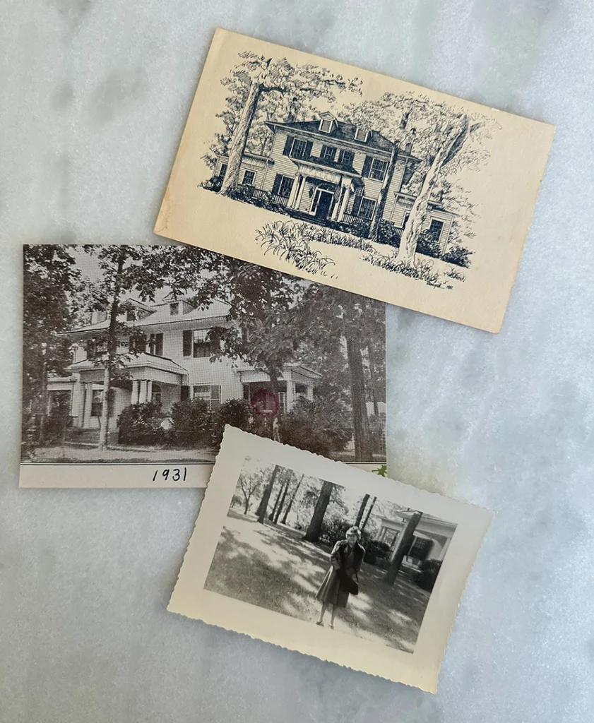 Old postcards of the Horstman home