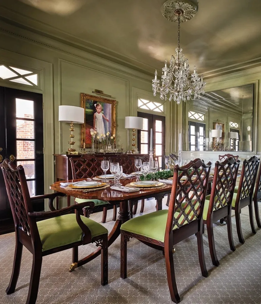 Dining room at the Horstman home