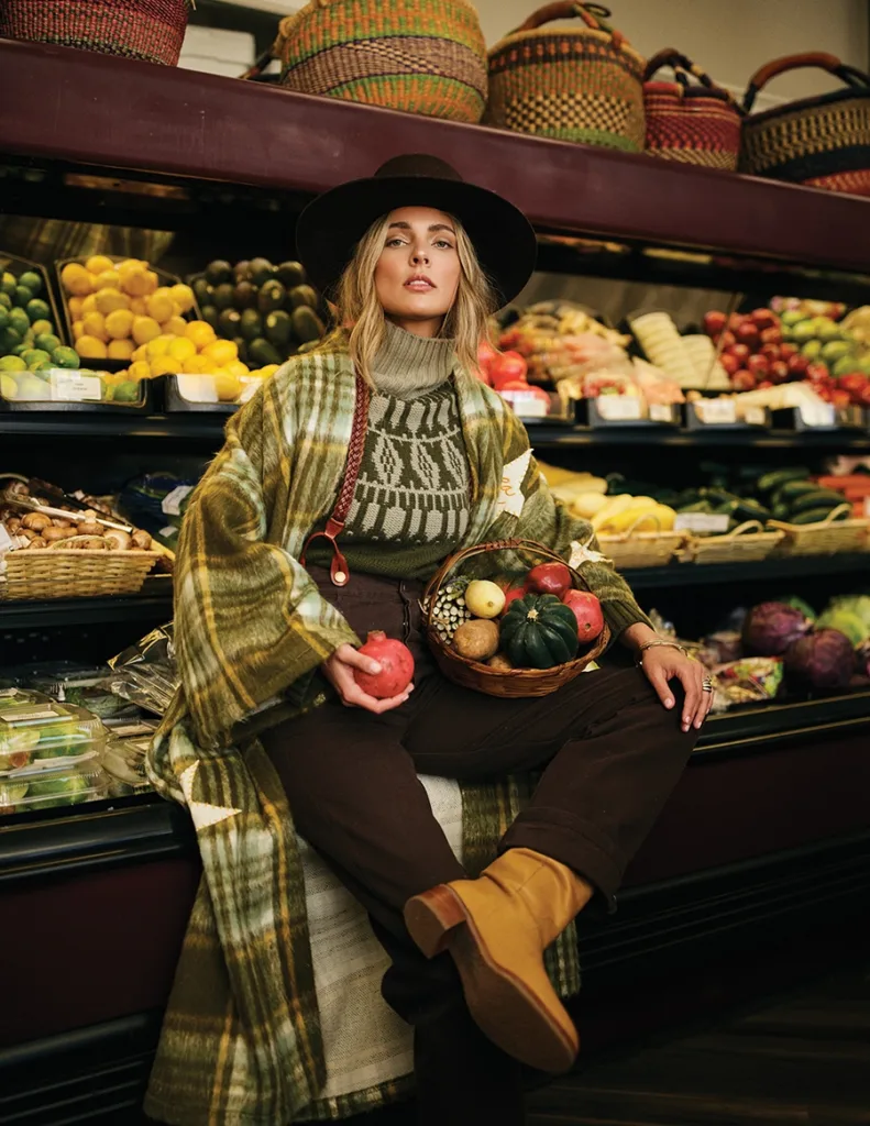 Model at The Peach Stand