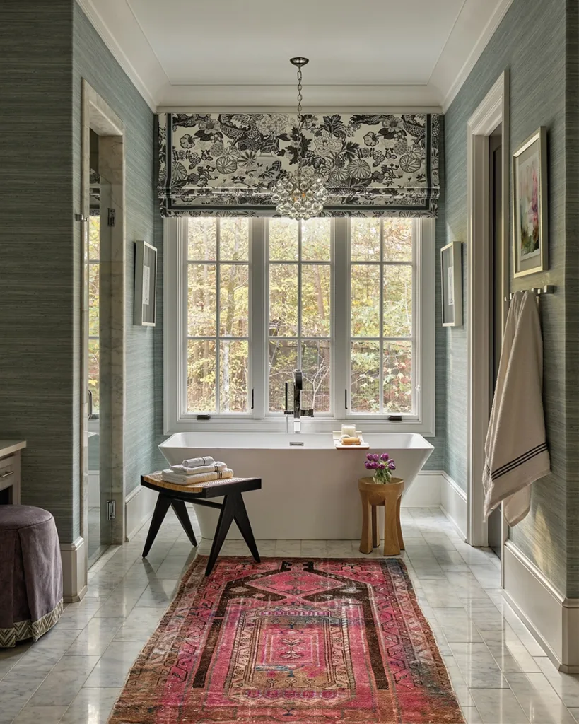 Primary bath of Matthews home