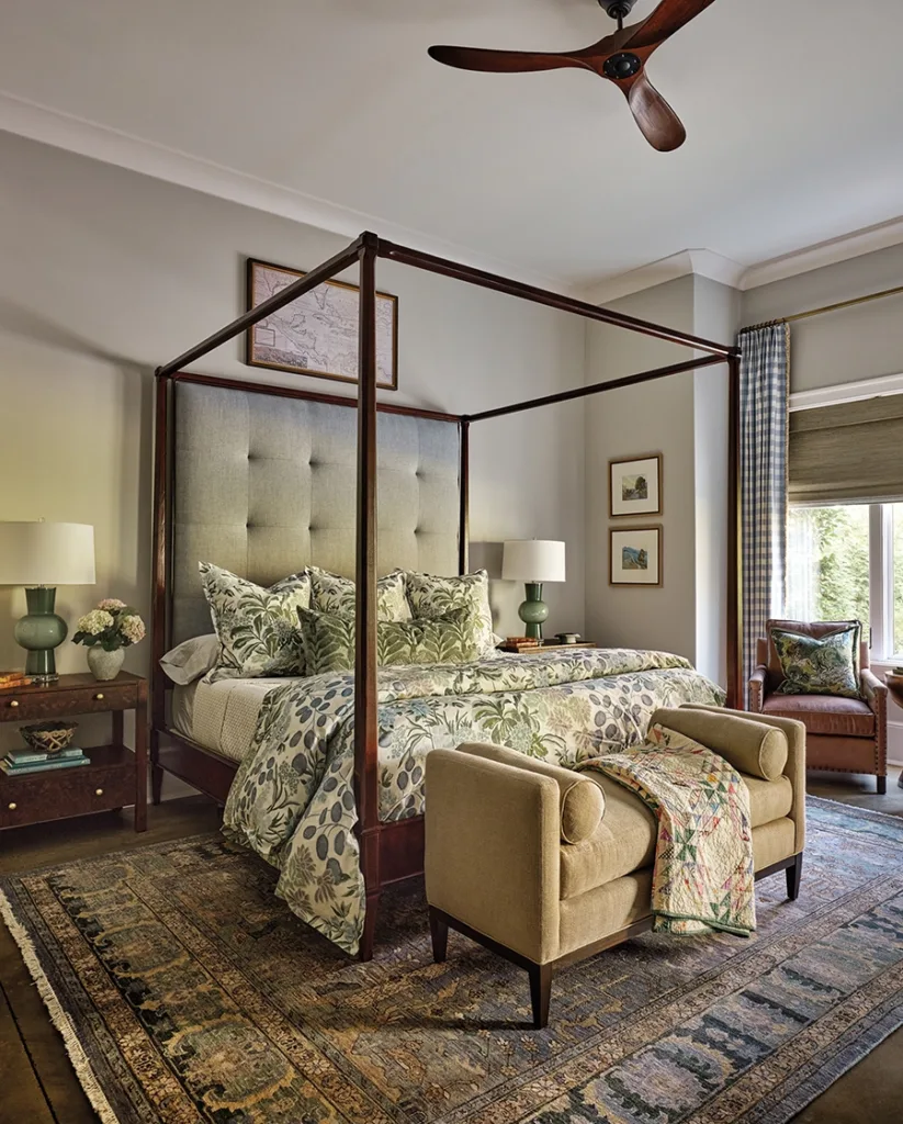 Bedroom of Matthews home