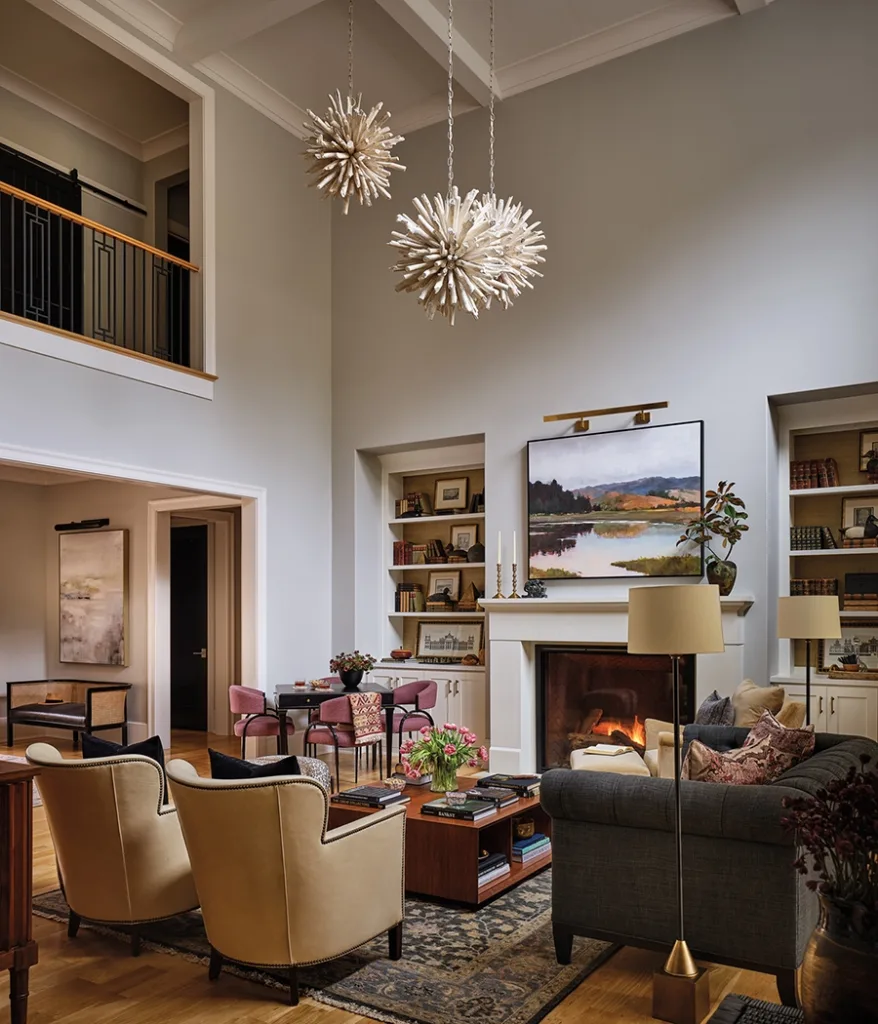 Living room of Matthews home