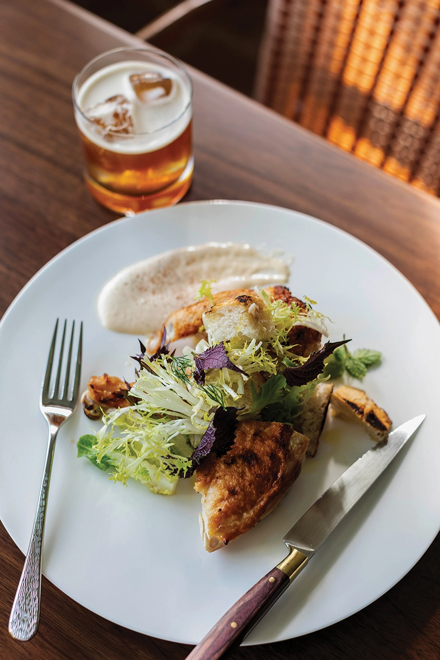 Jules green circle chicken