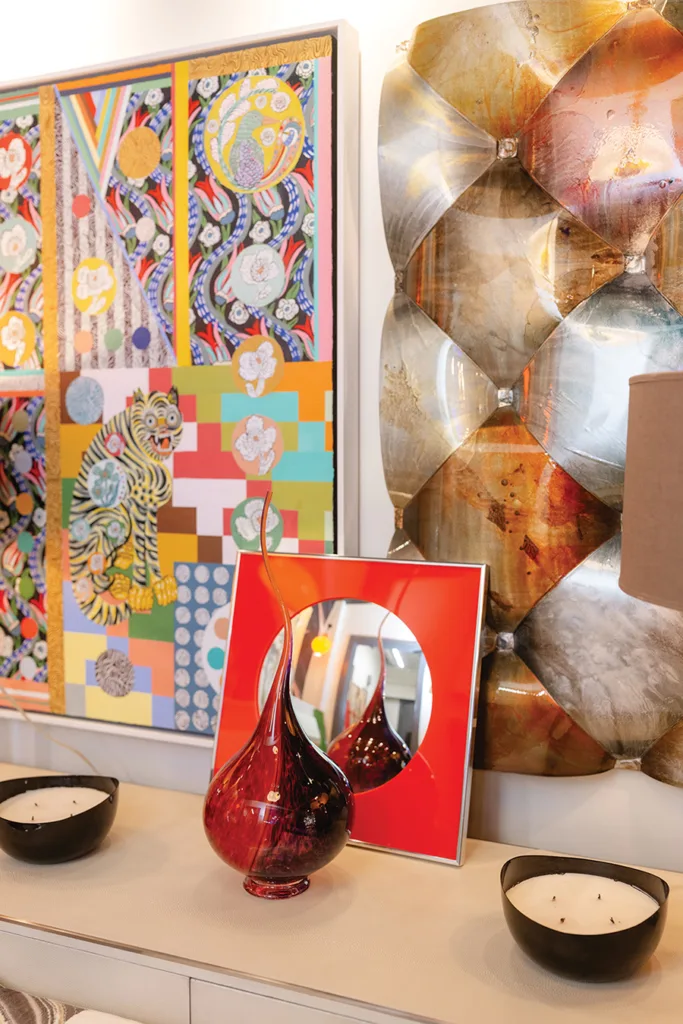 Candles and decor at Bespoke Interiors