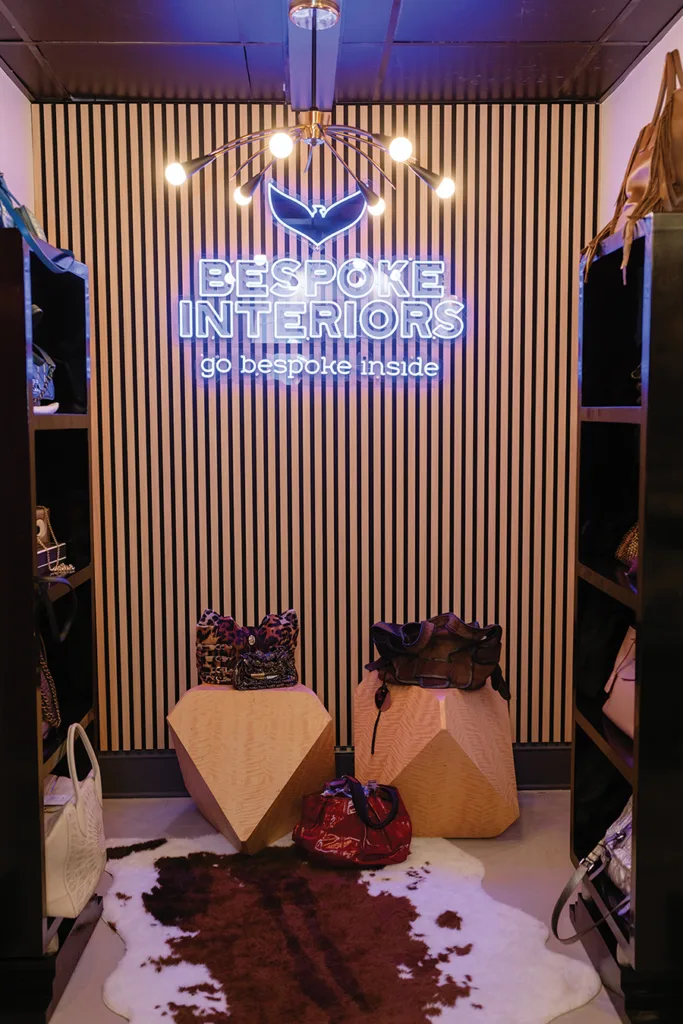 Bespoke Interiors' neon sign