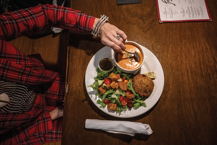 Fenwick's soup and salad