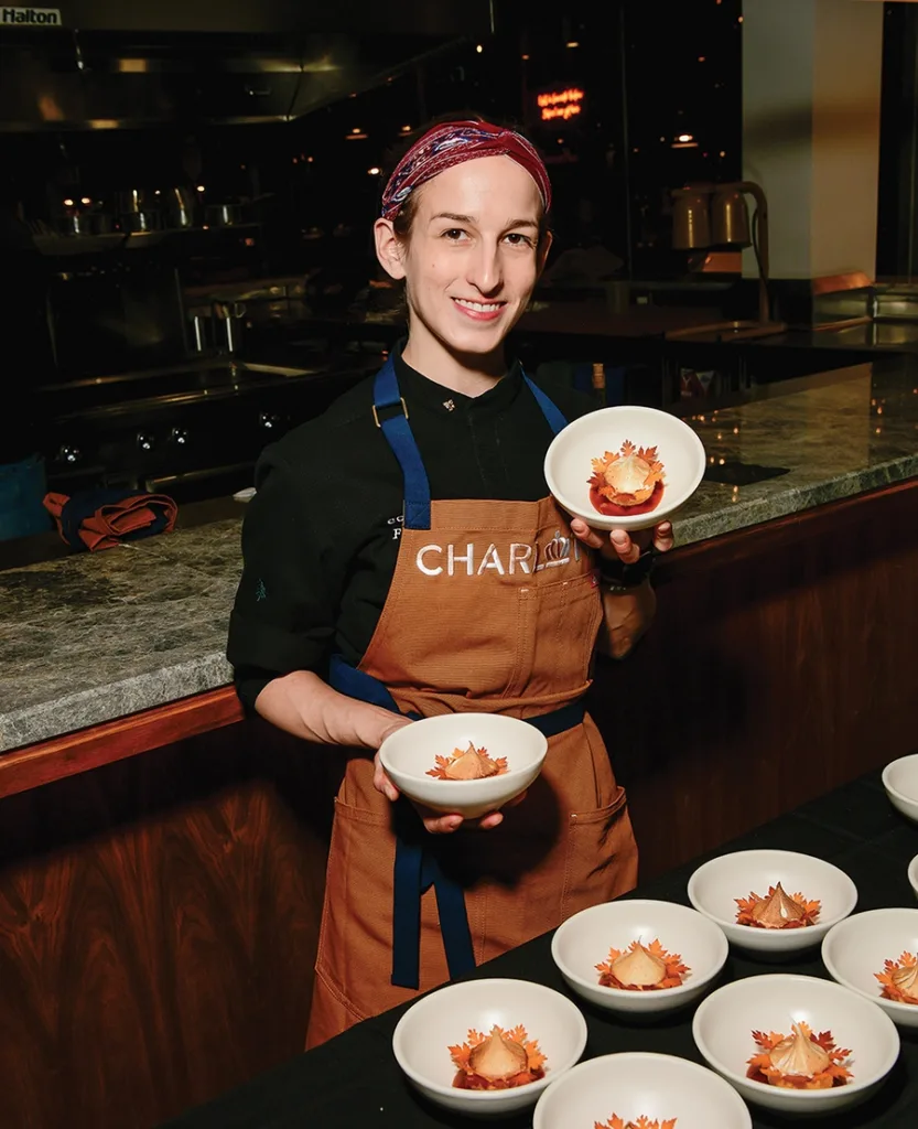 Counter- pastry chef Faith Morley at the James Beard Foundation’s Platform