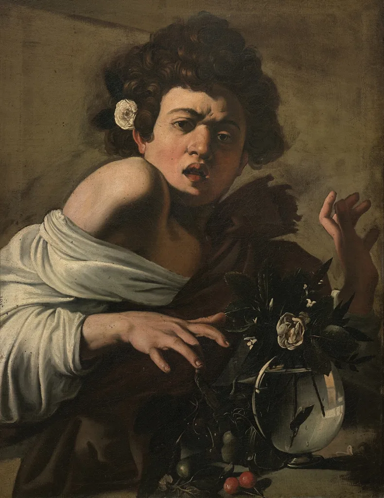 Boy bitten by a lizard by Caravaggio