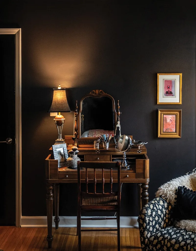 Brenda Schleunes' wood vanity