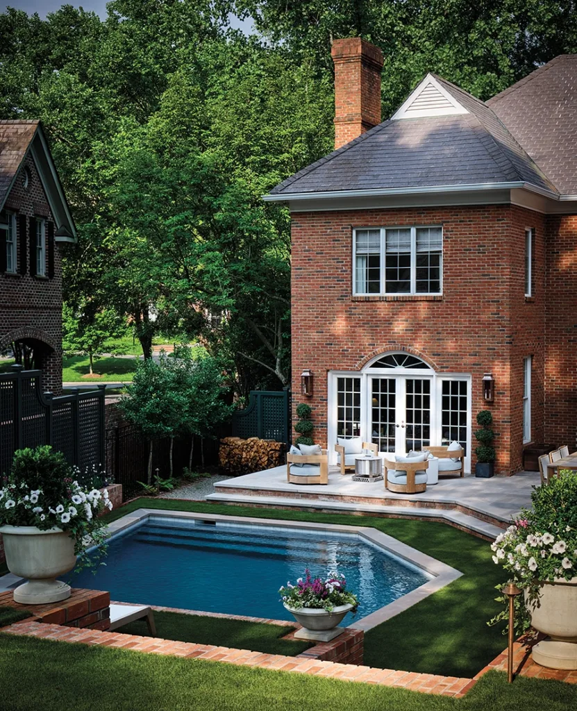 Eastover garden back of house seating